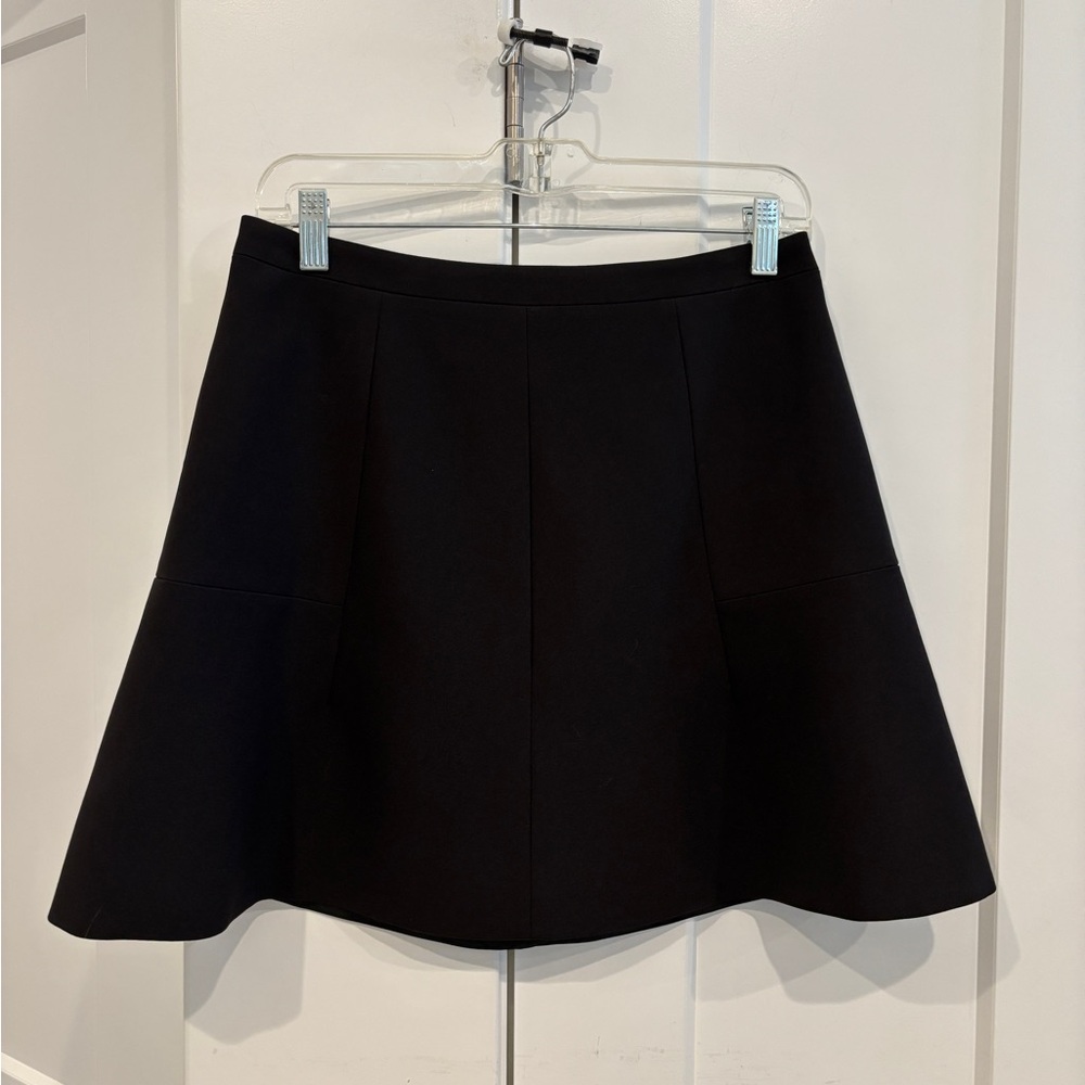 J. Crew Black A-Line Seamed Skirt. Size 4